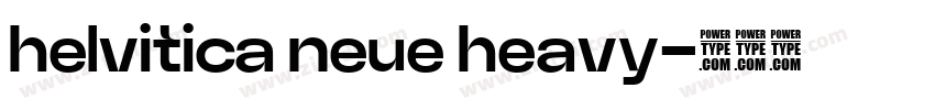 helvitica neue heavy字体转换
